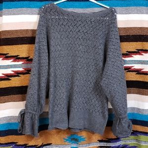 Lane Bryant 18 20 gray grey sweater
